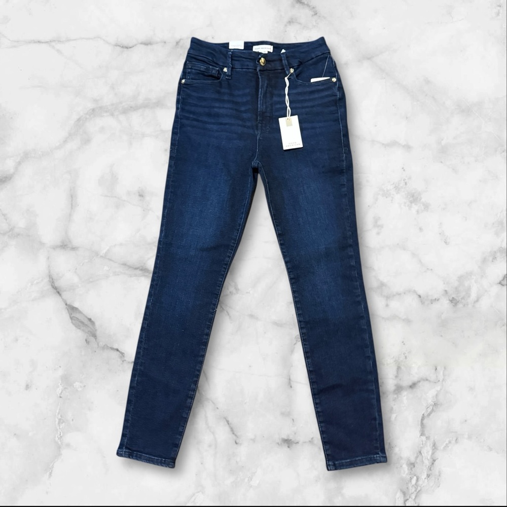 NWT | Good American  Good Legs High-Rise Skinny Jeans Dark Blue Size 6/28